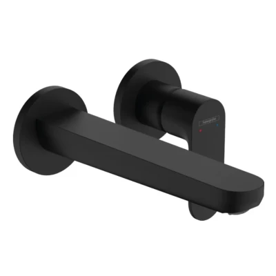 Afbeelding van Hansgrohe rebris s eengreeps inbouw wastafelmengkraan wand met uitloop voorsprong 19 5cm mat zwart 72528670