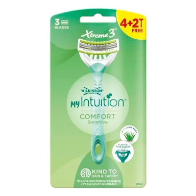 Afbeelding van Wilkinson Sword Xtreme 3 My Intuition Comfort Sensitive Wegwerpscheermesjes 6 Stuks