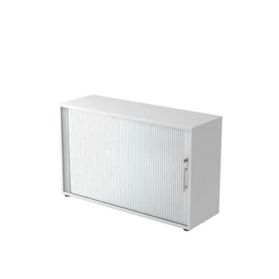 Afbeelding van Roldeurkast Wit/Zilver 120 x 40 74,8 cm Beta 1732S