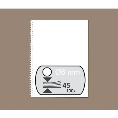 Afbeelding van Draadrug Fellowes 6mm 34 rings A4 wit 100stuks