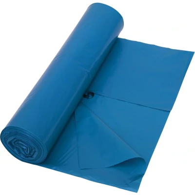 Afbeelding van Afvalzak LDPE 80x110cm, 44mu, 120 liter blauw rol/25