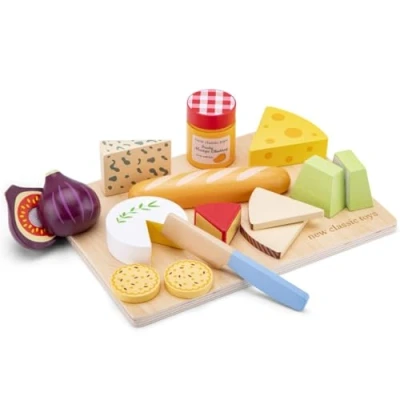Afbeelding van New class ic Toys Snijset Kaas met Snijplank 16 stuks kleurrijk