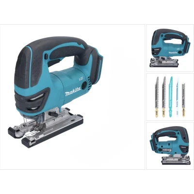 Afbeelding van Makita DJV180Z accu decoupeerzaag 18 V + 5 delige set decoupeerzaagbladen zonder accu, oplader