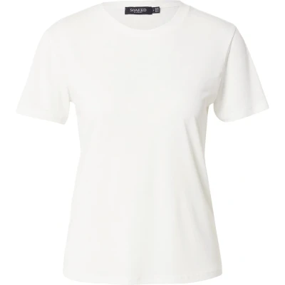 Afbeelding van Soaked in Luxury Slcolumbine Crewneck SS Tshirt basic, Dames, Maat: Small, Broken white