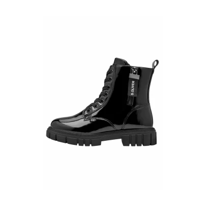 Afbeelding van s.Oliver Veterboots voor kinderen, Maat: 34, Black patent Schoenen
