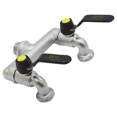 Afbeelding van S&amp;M 551482 Wandkraan M 1/2&quot;, Dubbele Uitlaat met 3/4&quot; Sleutel