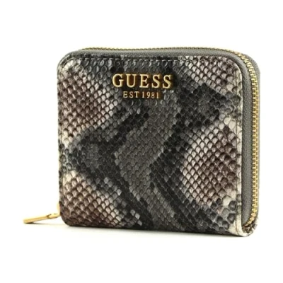 Afbeelding van GUESS Laurel SLG Small Zip Around Wallet Natural Multi, Multi