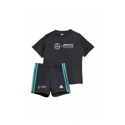 Afbeelding van adidas Performance MERCEDES AMG PETRONAS FORMULA ONE TEAM DNA BABY JOGGINGPAK MET KORTE MOUWEN Kinderen Zwart 104