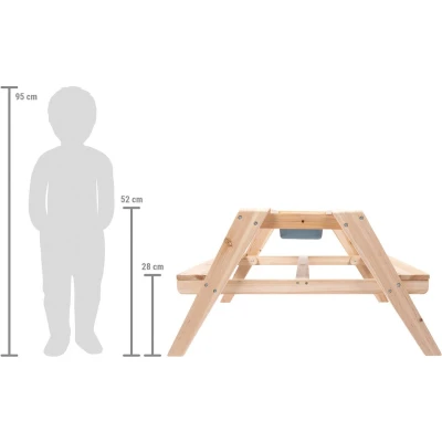 Afbeelding van Small Foot Houten Picknicken Moddertafel