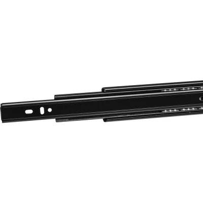Afbeelding van 2 Paar (4 stuk) Volledig uitschuifbaar Ladegeleider KV3 45 H45 L500 NF Lengte 500 mm Draagkracht kg Zwart van SOTECH