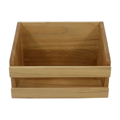 Afbeelding van Teak Opbergrek Small 22x14x15cm