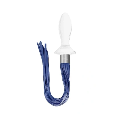 Afbeelding van Glazen Buttplug met Zweep