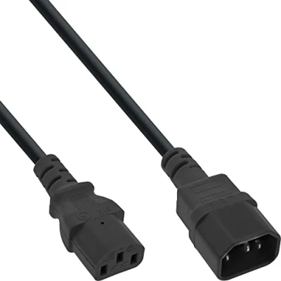 Afbeelding van InLine® 16603A koudetoestelverlenging, C13 naar C14, 0,3 m