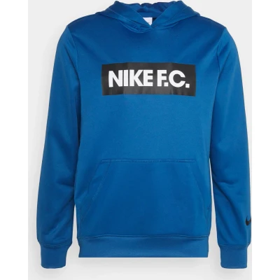 Afbeelding van Nike Performance M NK DF FC Libero FLC Hoodie Hoodie, Heren, Maat: Small, Dark marina blue/white/black