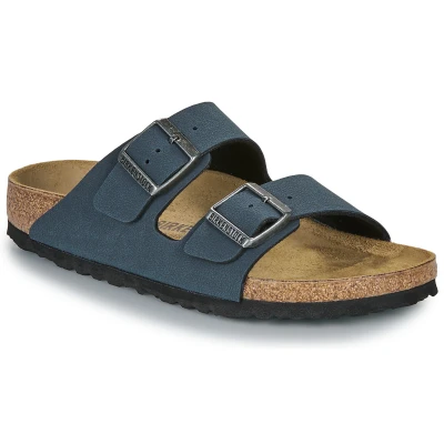 Afbeelding van Birkenstock Arizona Slippers Basalt Regular fit Grijs Imitatieleer Maat 43