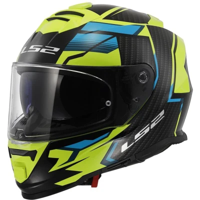 Afbeelding van LS2 FF800 Storm II Tracker Helm, zwart geel, afmeting XL voor man