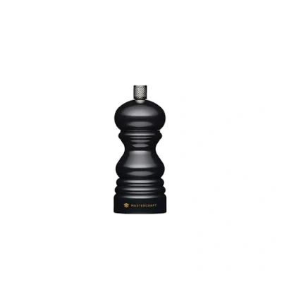 Afbeelding van MasterClass Pepermolen of zoutmolen met verwisselbare dop, kunststof, zwart, 12 cm