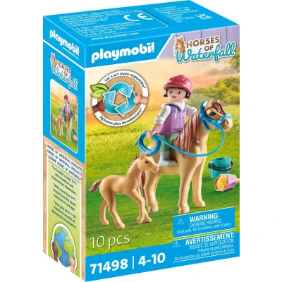 Afbeelding van Playmobil Horses of Waterfall Kind met pony en veulen 71498
