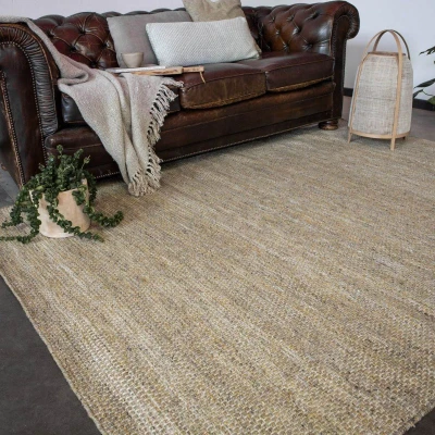 Afbeelding van Vloerkleed Gerecycled Materiaal Ciro Geel/Naturel 170 x 240 cm (M) Interieur05