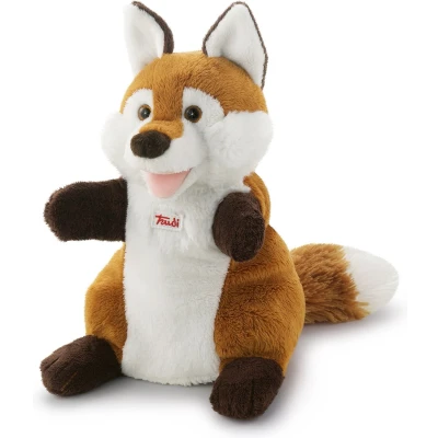 Afbeelding van Trudi Puppets Handpop Vos 25 cm Hoge kwaliteit pluche knuffel Knuffeldier voor jongens en meisjes Bruin Wit 15x25x16 maat S