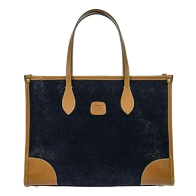 Afbeelding van BRIC&#039;S Schoudertas Laptoptas met laptopvak Life Opera Bag Blue Donkerblauw
