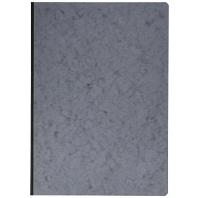 Afbeelding van Clairefontaine 791465C Age Bag collectie Genaaid Notitieboek met Grijze Linnen Rug A4 21x29,7 cm 192 Gelinieerde Pagina&#039;s Wit Papier 90 g Gelamineerde Cover Lederachtige Textuur