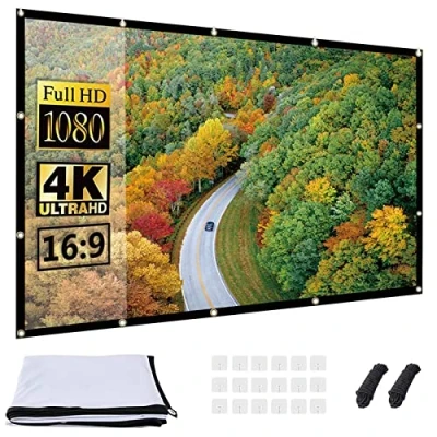 Afbeelding van OWill 100 duim Projectorscherm 16:9 HD Vouwbaar voor Home Theater Bioskoop Binnen Openlucht