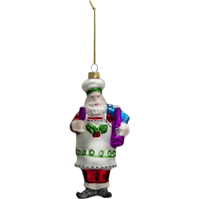 Afbeelding van Clayre &amp; Eef Multi Kerstbal kerstman 8*6*17 cm 6GL3325