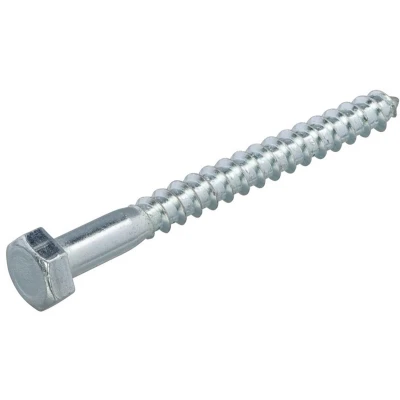 Afbeelding van Hoenderdaal Houtdraadbout verzinkt 4.6 10x180mm (doos a 50 stuks) Din571