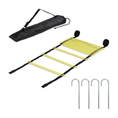 Afbeelding van Relaxdays loopladder 6 meter speedladder agility ladder voetbal 12 sporten