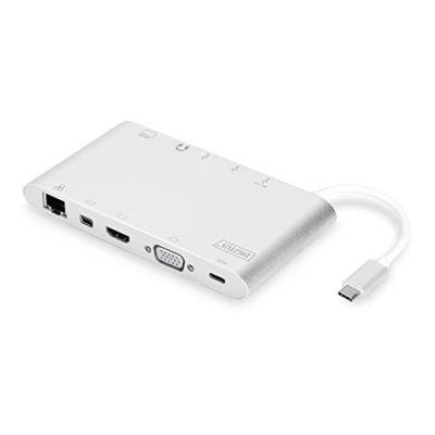 Afbeelding van DIGITUS Laptopdockingstation Geschikt voor merk: Universeel Incl. laadfunctie