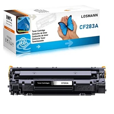 Afbeelding van LOSMANN 1 x zwarte toner compatibel met HP CF283A 83A voor LaserJet Pro MFP M120 Series M125a M125nw M125rnw M126a M126nw M127fn M127fp M127fw M128fn M128fp M20128fw dw m20 1n M202dw