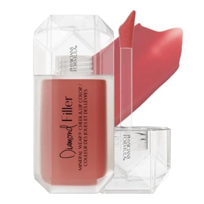 Afbeelding van Physicians Formula, Mineral Wear Diamond Filler Cheek and Lip Color, en Tint met Serum naar Crème, Multi Use Plumping Formule, Verrijkt Vitamine E, Radiant Pink