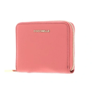 Afbeelding van COCCINELLE Metallic Soft Leather Zip Around Wallet Camelia