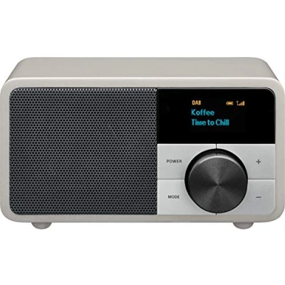 Afbeelding van Sangean DDR 7 Glacier Silver mini DAB+/FM radio met bluetooth en aux zilver
