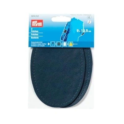 Afbeelding van Prym 929252 Toppe per gomiti/ginocchia, in finta pelle nappa, colore nero (2 pezzi)