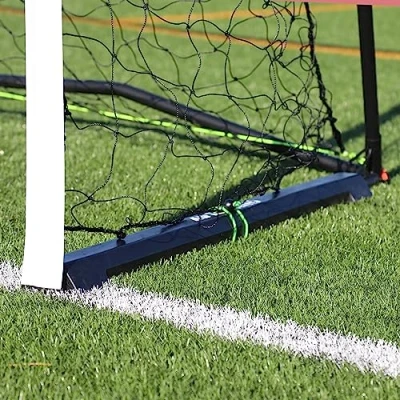 Afbeelding van QUICKPLAY Kickster Voetbal Doel Basisgewichten (Set van 2) voor Elite Soccer Training op grasmat en harde vloeren [doel niet inbegrepen] (basisgewicht lang 3 x 2 m, 12 6 &#039;, 16 7,