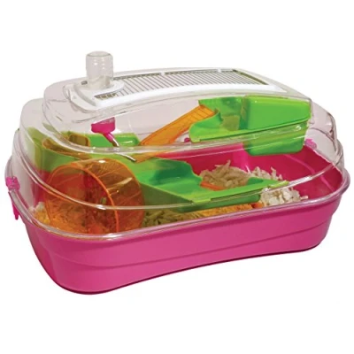 Afbeelding van Rosewood Abode Dwarf Hamster &amp; Mouse Home, Hot Pink