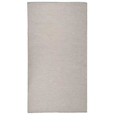 Afbeelding van Buitenkleed platgeweven 80x150 cm taupe
