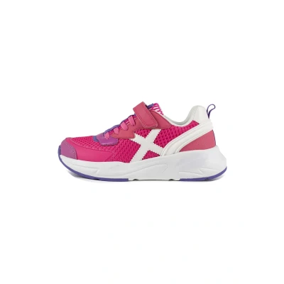 Afbeelding van Munich MINI Track VCO Sneakers laag voor kinderen, Maat: 30, Fuchsia Leer en textiel