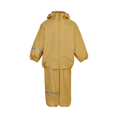 Afbeelding van Celavi Unisex Basic Recycle Pu Rainwear Set voor kinderen, rotan., 100