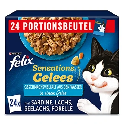 Afbeelding van Felix Sensations Geles Karma dla Kotów, 4 pack (4 x 24 szt po 85g)