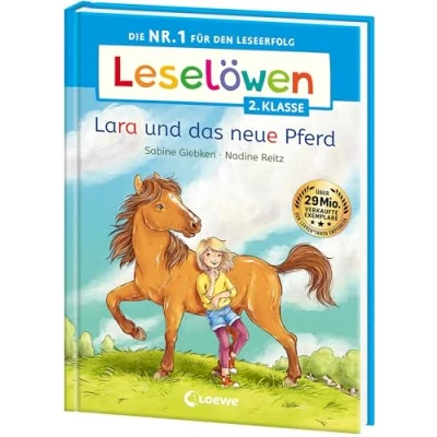 Afbeelding van Leselöwen 2. Klasse Lara und das neue Pferd: Die Nr. 1 für den Leseerfolg Mit Leselernschrift ABeZeh Erstlesebuch Kinder ab 7 Jahren
