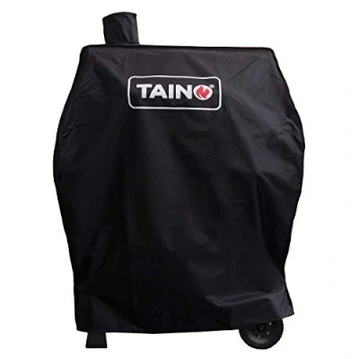Afbeelding van TAINO Hero BBQ rookoven grillwagen houtskool grill grillhaard staande accessoires gietijzer (afdekking)