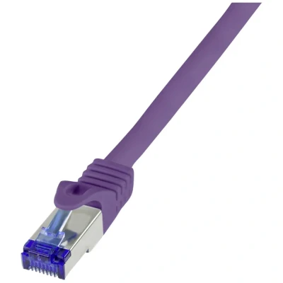 Afbeelding van LogiLink C6A059S RJ45 CAT 6A S/FTP 2 m Violet 1 stuk(s)