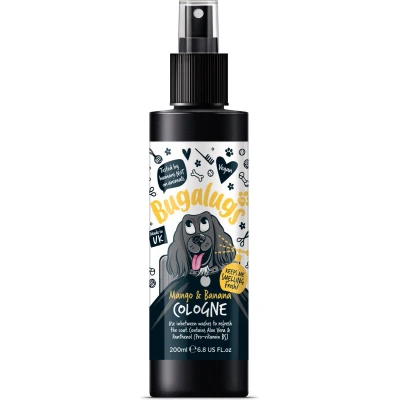 Afbeelding van Bugalugs Vachtverzorging hond Mango &amp; banana hondenparfum Alle huidtypes Dierproefvrij Vegan 200 ml