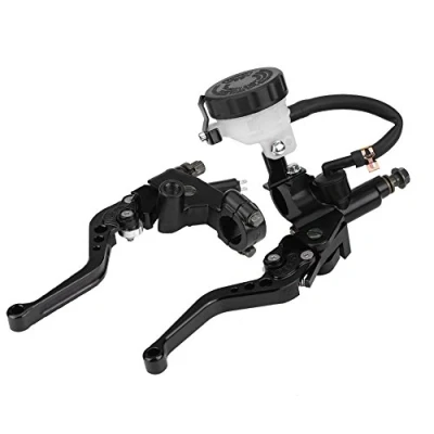 Afbeelding van Qiilu motorfiets stuur 22 mm, koppelingshendels hoofdremcilinder universele 7/8 inch