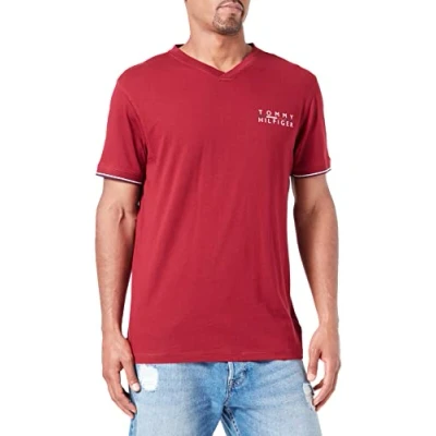 Afbeelding van Tommy Hilfiger Heren Cn Ss Tee Shirt, Rouge, S, S