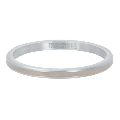 Afbeelding van iXXXi Line Beige Silver Vulring 2mm Zilver maat 20