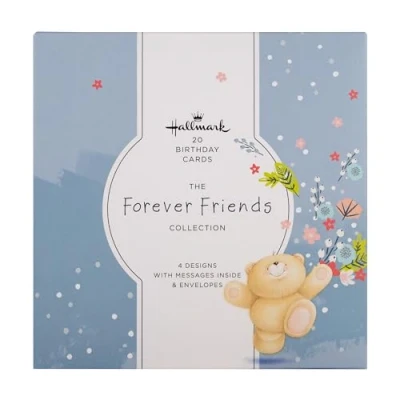 Afbeelding van Hallmark Verjaardagskaarten Multipack van 20 in 4 Forever Friends Designs